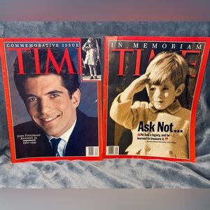 Two Time Magazines John F. Kennedy Jr.